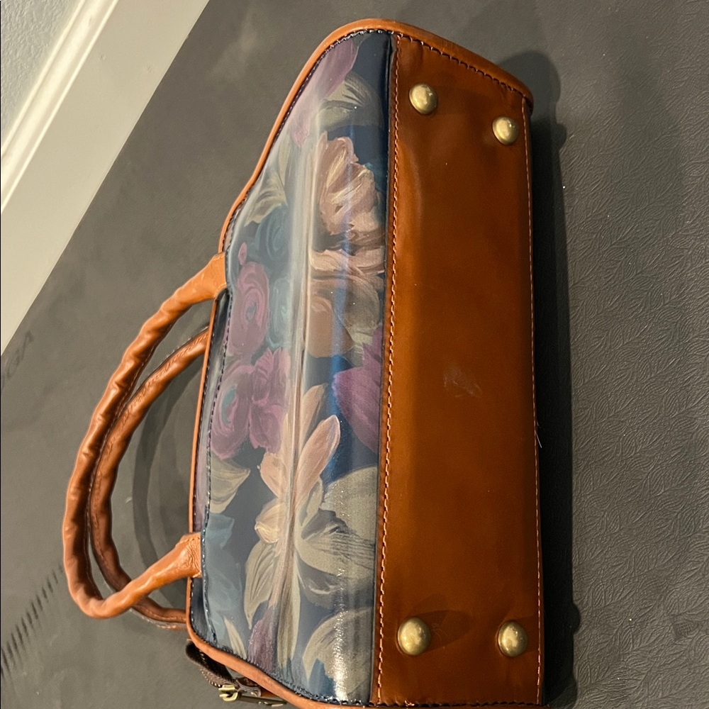 Patricia Nash Paris Satchel Purse with Floral Print - Picture 6 of 9
